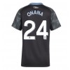 Aston Villa Amadou Onana #24 Bortedrakt Kvinner 2025-26 Kortermet